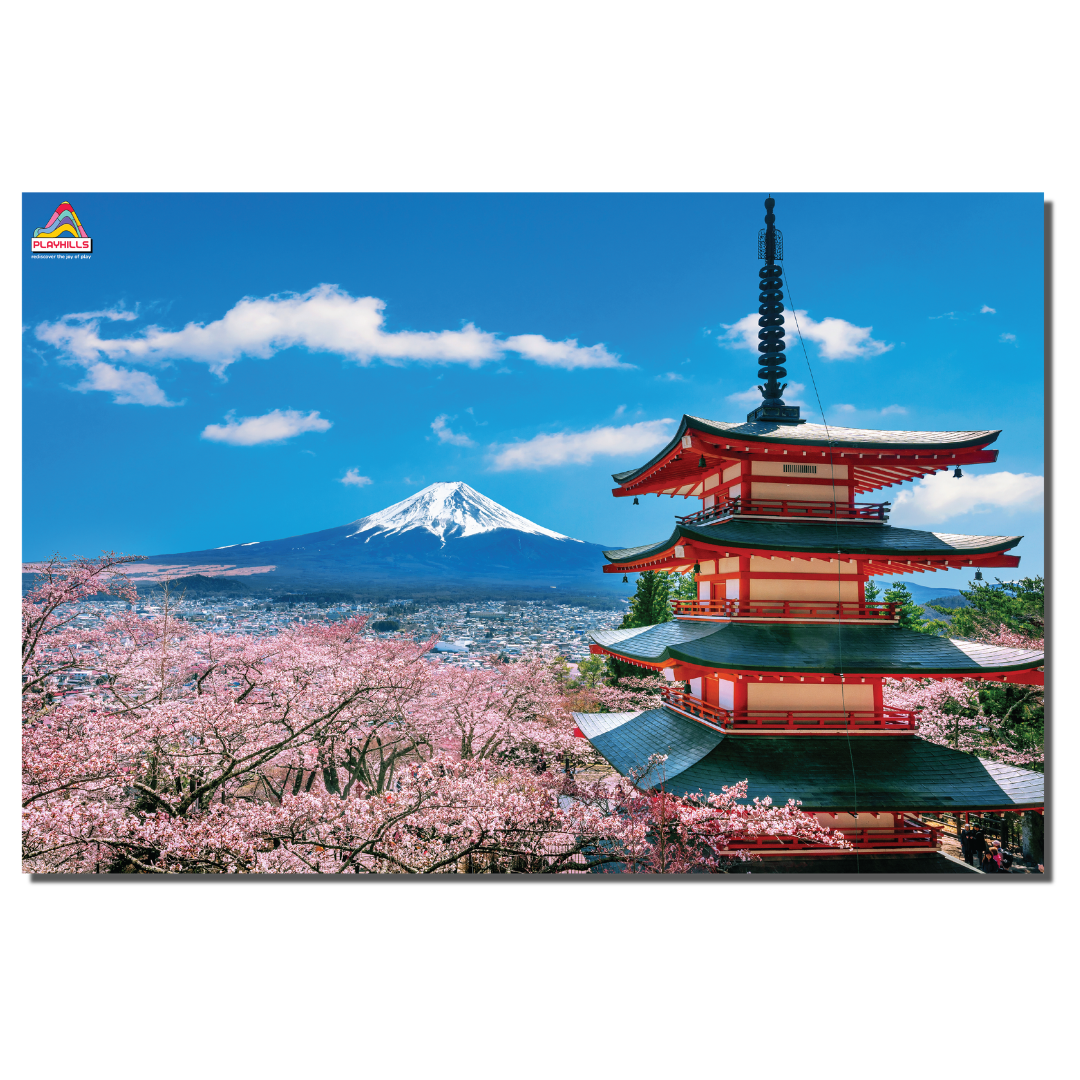 Mount Fuji Japan – 300-Piece Scenic Wooden Jigsaw Puzzle | PLAYHILLS