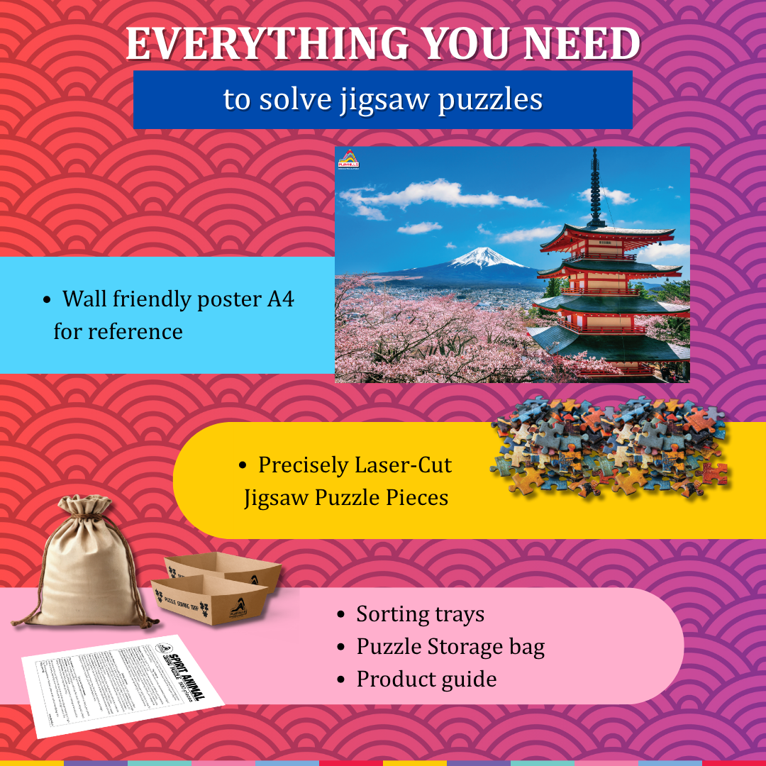 Playhills Mount Fuji, Japan Landscape Jigsaw Puzzle 300 pcs for Kids Age 8+ years