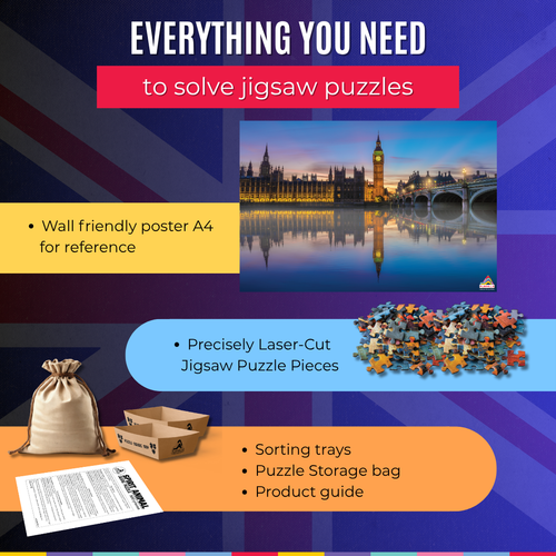 Playhills Big Ben, London Global Architecture Jigsaw Puzzle 300 pcs for Kids Age 8+ Years