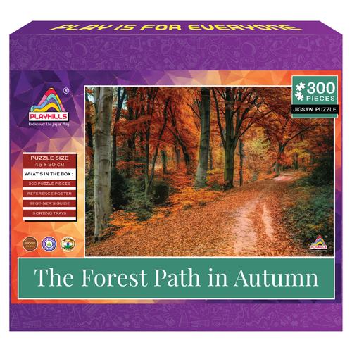 Playhills The Forest Path in Autumn Landscape Wooden 300 pieces Jigsaw Puzzle