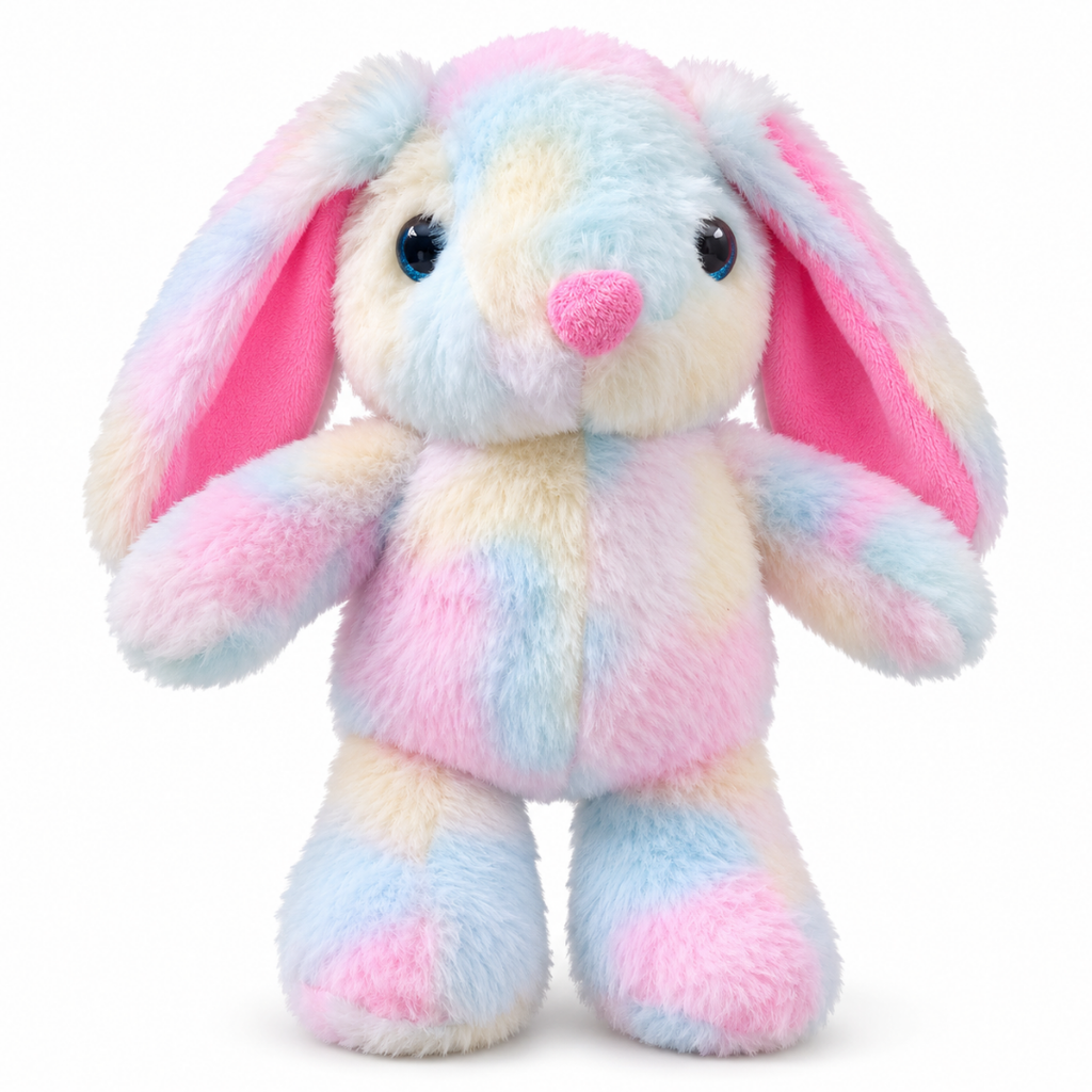 Playhills Whimsy Cute Rabbit Rainbow Multicolored Soft-toy-plushie