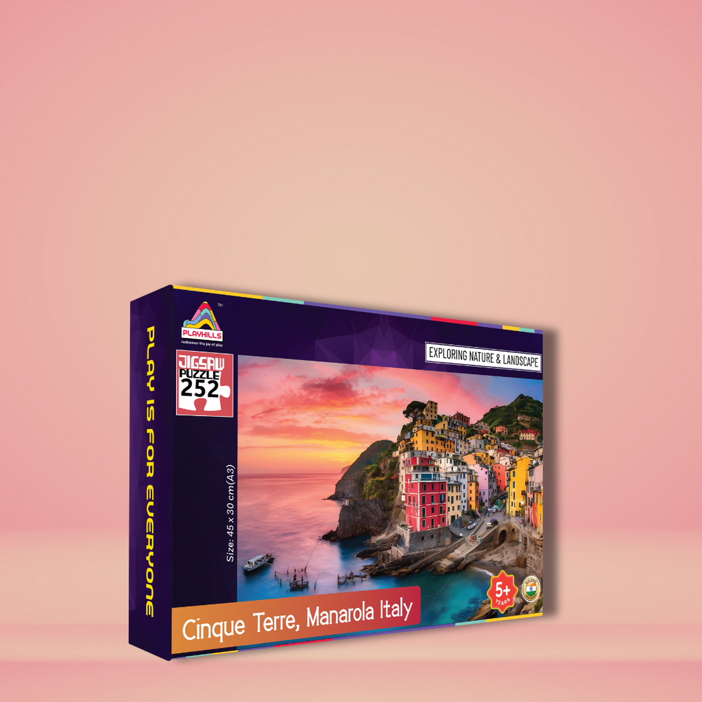 Playhills Cinque Terre, Italy | Landscape 252 pieces Jigsaw Puzzle for Kids age 10+ years