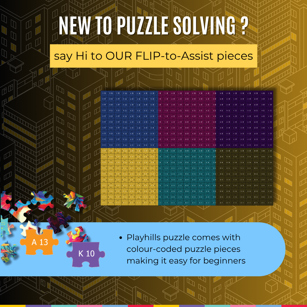 Playhills Skyline City Buildings, New York Manhattan City Landscape Jigsaw Puzzle 300 pcs for Kids Age 8+ years