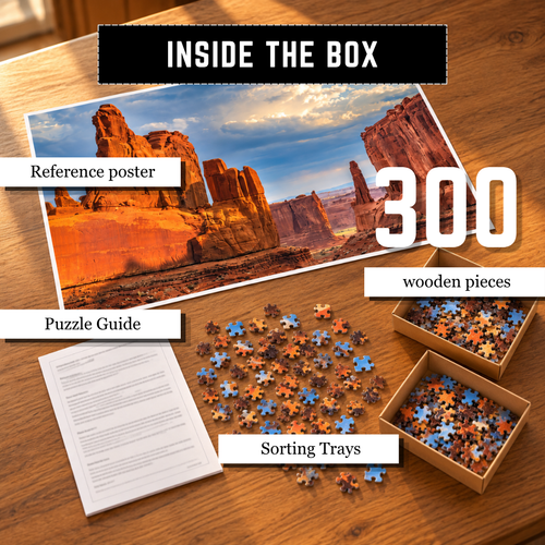 Playhills The Grand Canyon, 300-pieces Wooden Jigsaw Puzzle