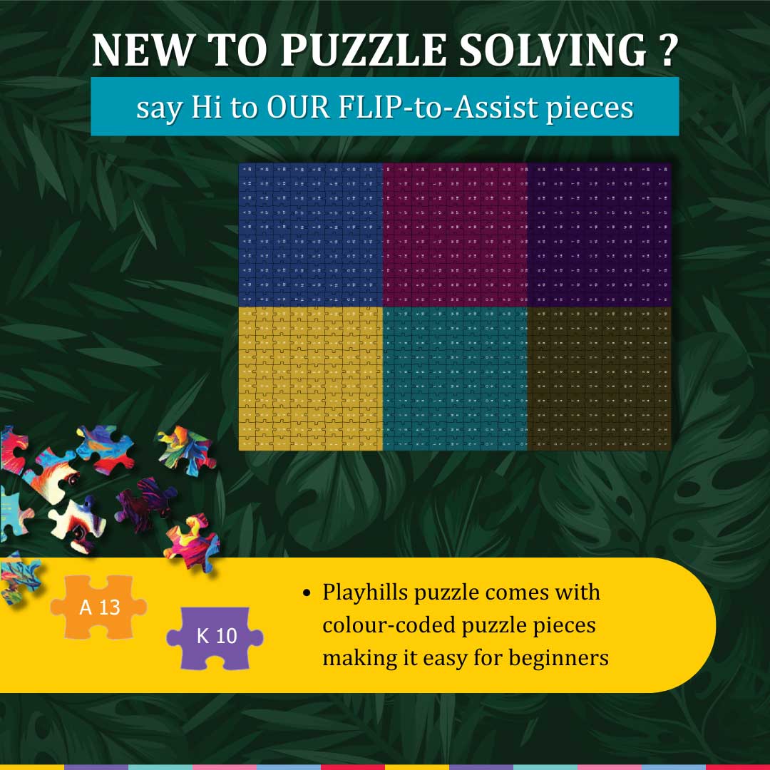 Playhills Spirit Animal The Fearless Tiger, 500 pcs Jigsaw Puzzle | Mindful Relaxing and Screen Free Play for Children and Adults Age 13+ Years