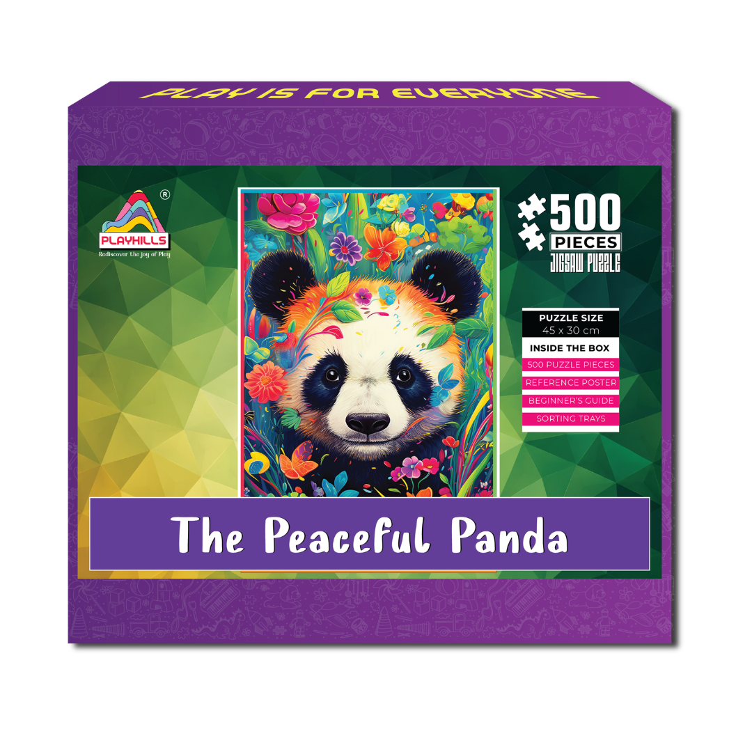 The Bambootiful Panda 500-Piece Wooden Jigsaw Puzzle by Playhills
