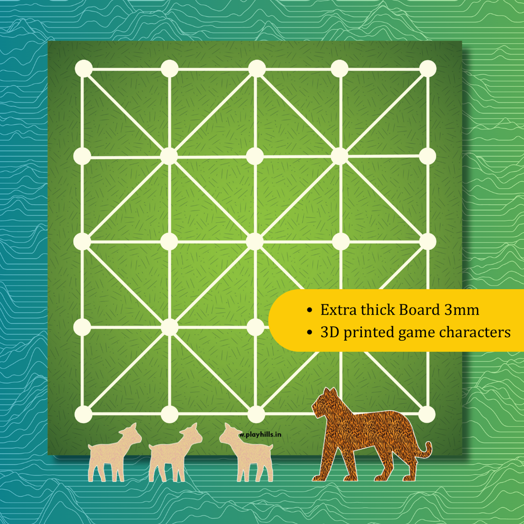 Playhills's Board Game- Bagh bakri (Multiplayer strategy game for 13+ yrs)