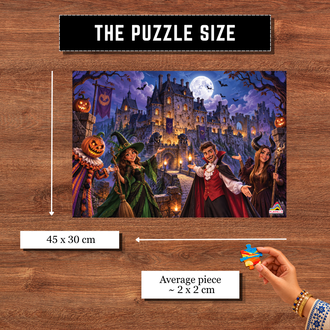 Playhills The Great Halloween Castle Wooden 500 piece Jigsaw Puzzle