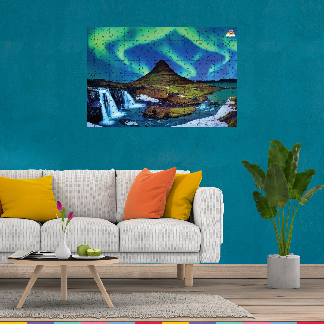 Playhills Aurora Borealis | Northern Lights Landscape Jigsaw Puzzle 300 pcs for Kids Age 8+ years