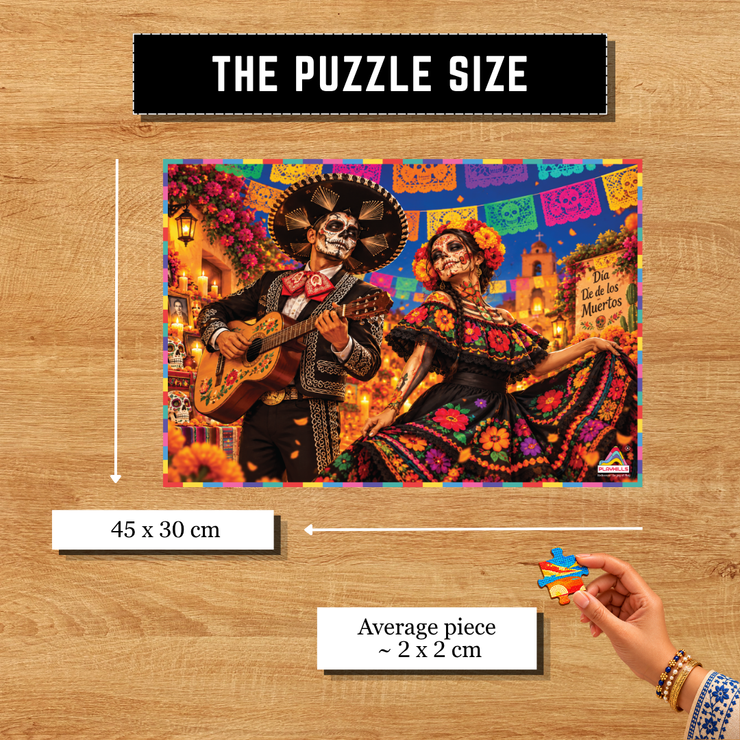 Playhills The Great Mexican Festival Dia De Los Muertos Wooden 500 piece Jigsaw Puzzle