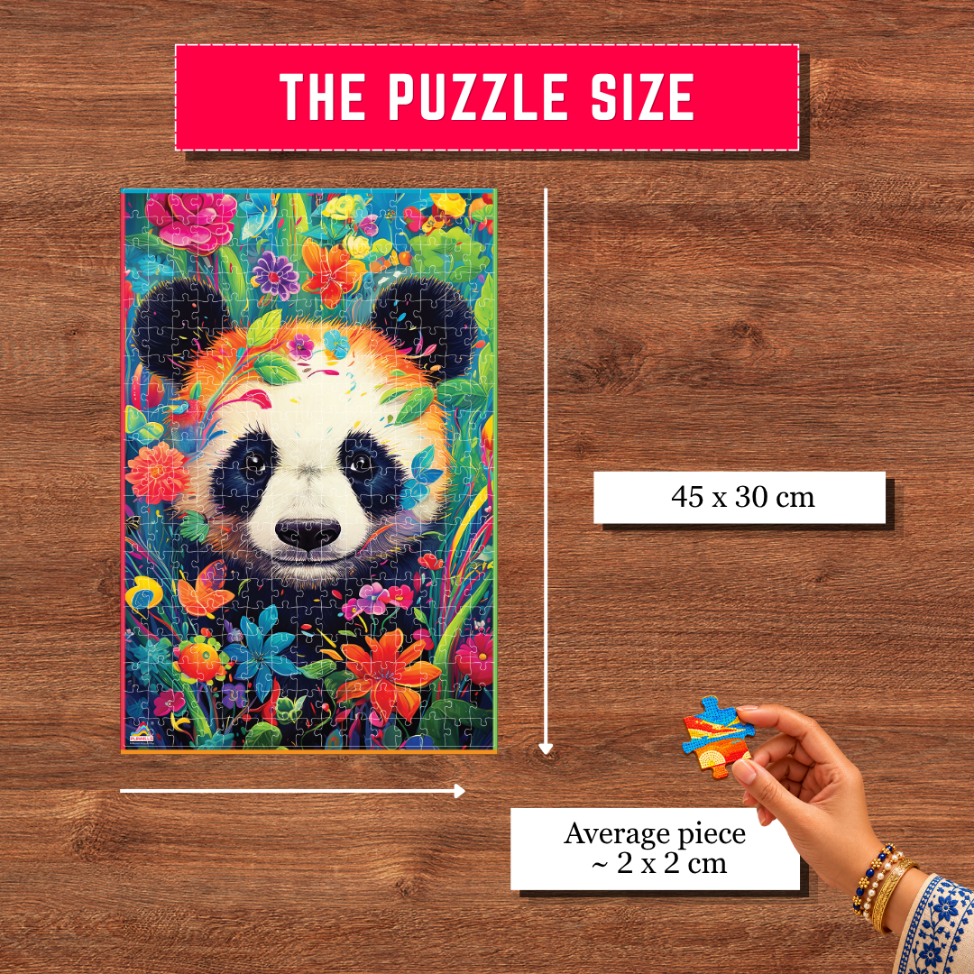 The Bambootiful Panda 500-Piece Wooden Jigsaw Puzzle by Playhills