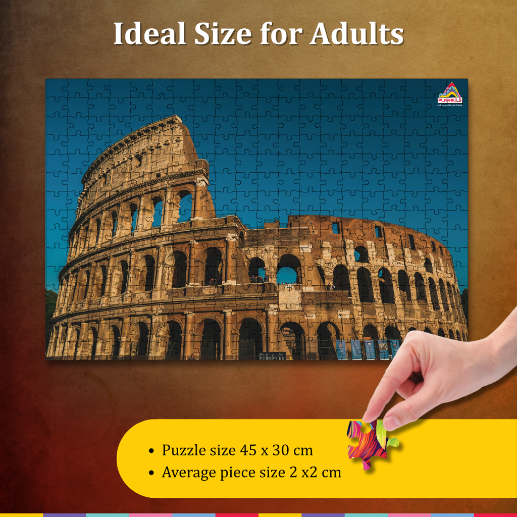 Playhills The Roman Colosseum, Global Architecture Jigsaw Puzzle 300 pcs for Kids Age 8+ Years
