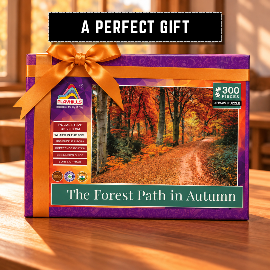 Playhills The Forest Path in Autumn Landscape Wooden 300 pieces Jigsaw Puzzle