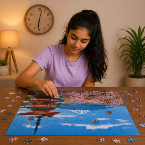 Mount Fuji Japan – 300-Piece Scenic Wooden Jigsaw Puzzle | PLAYHILLS