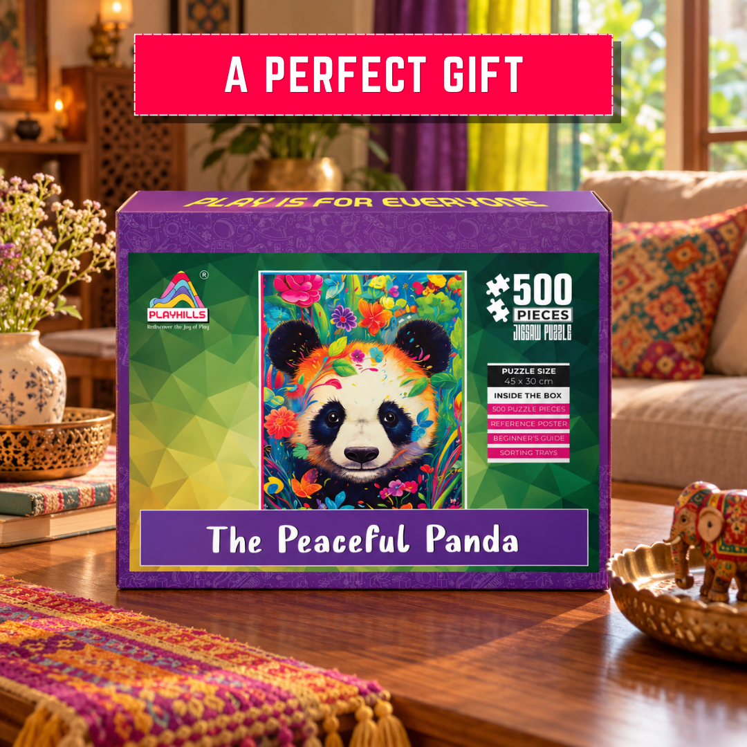 The Bambootiful Panda 500-Piece Wooden Jigsaw Puzzle by Playhills