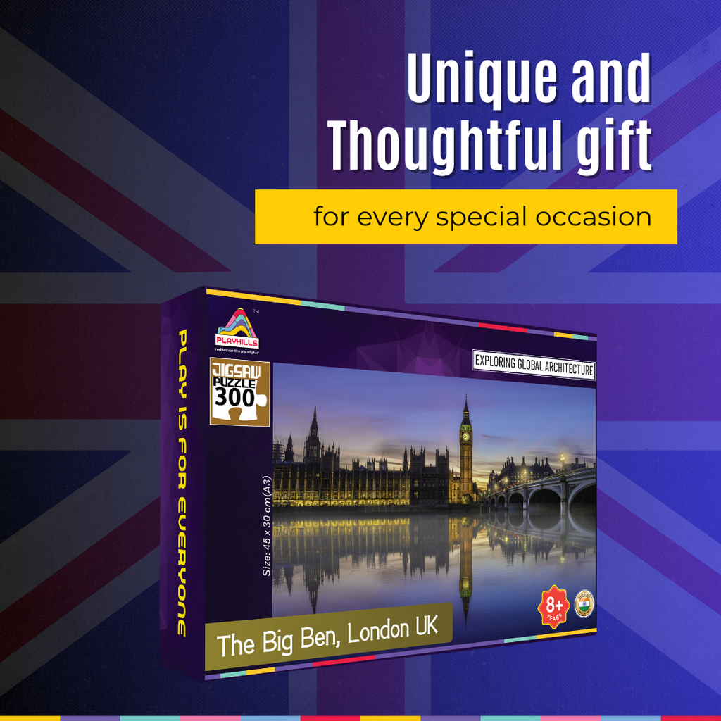 Playhills Big Ben, London Global Architecture Jigsaw Puzzle 300 pcs for Kids Age 8+ Years