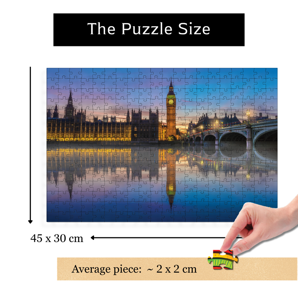 Playhills | The Big Ben London – 300-Piece Wooden Jigsaw Puzzle