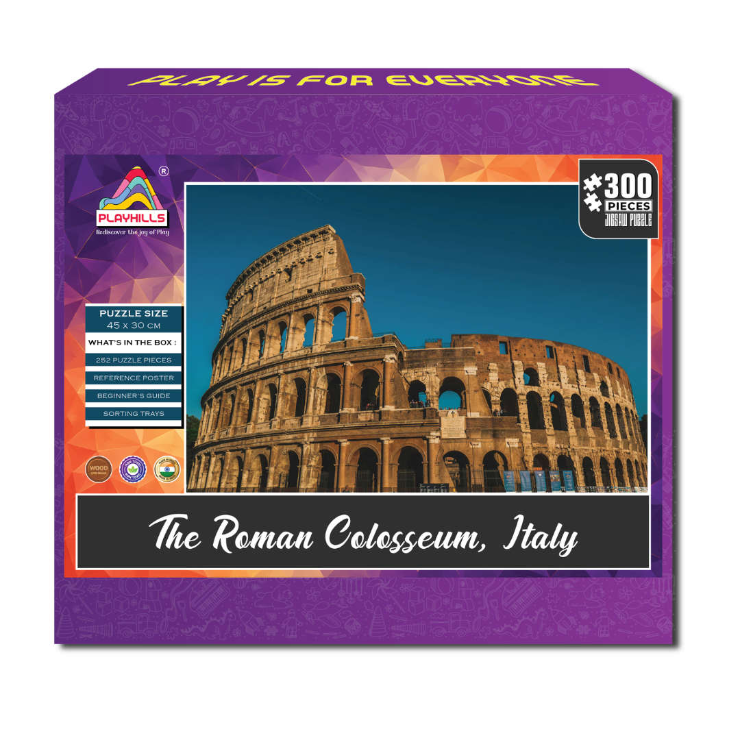 Roman Colosseum – 300-Piece Rome Wooden Jigsaw Puzzle | PLAYHILLS