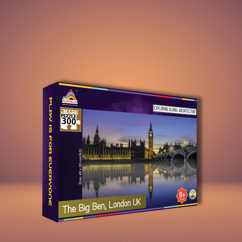 Playhills Big Ben, London Global Architecture Jigsaw Puzzle 300 pcs for Kids Age 8+ Years