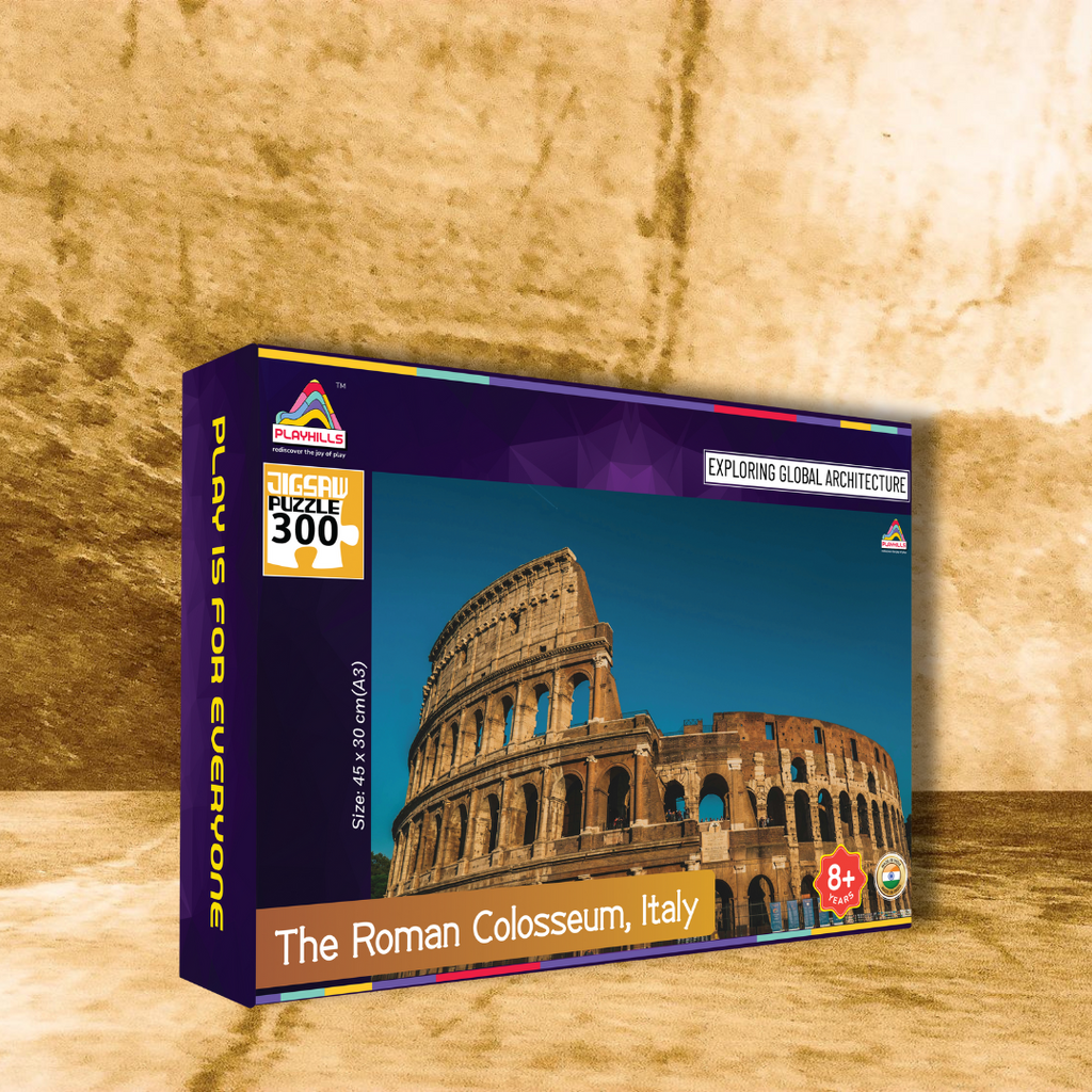 Playhills The Roman Colosseum, Global Architecture Jigsaw Puzzle 300 pcs for Kids Age 8+ Years