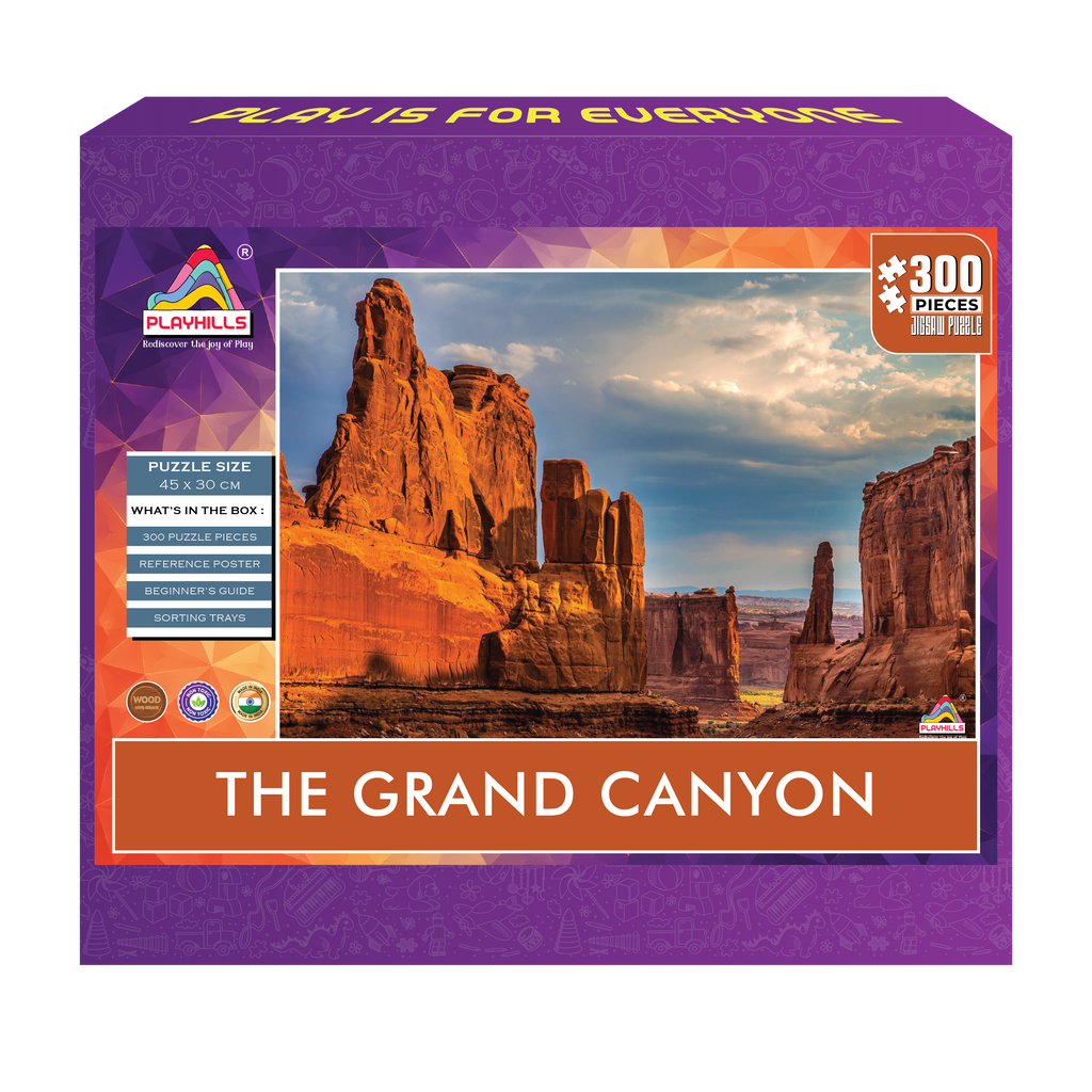 Playhills The Grand Canyon, 300-pieces Wooden Jigsaw Puzzle