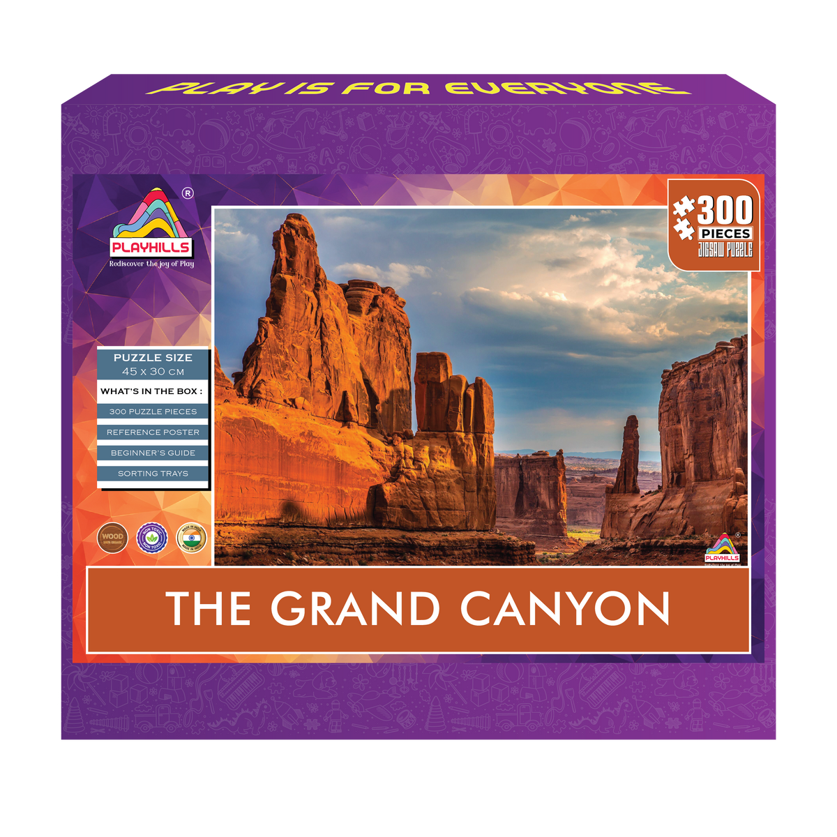 The Grand Canyon, 300-pieces Wooden Jigsaw Puzzle