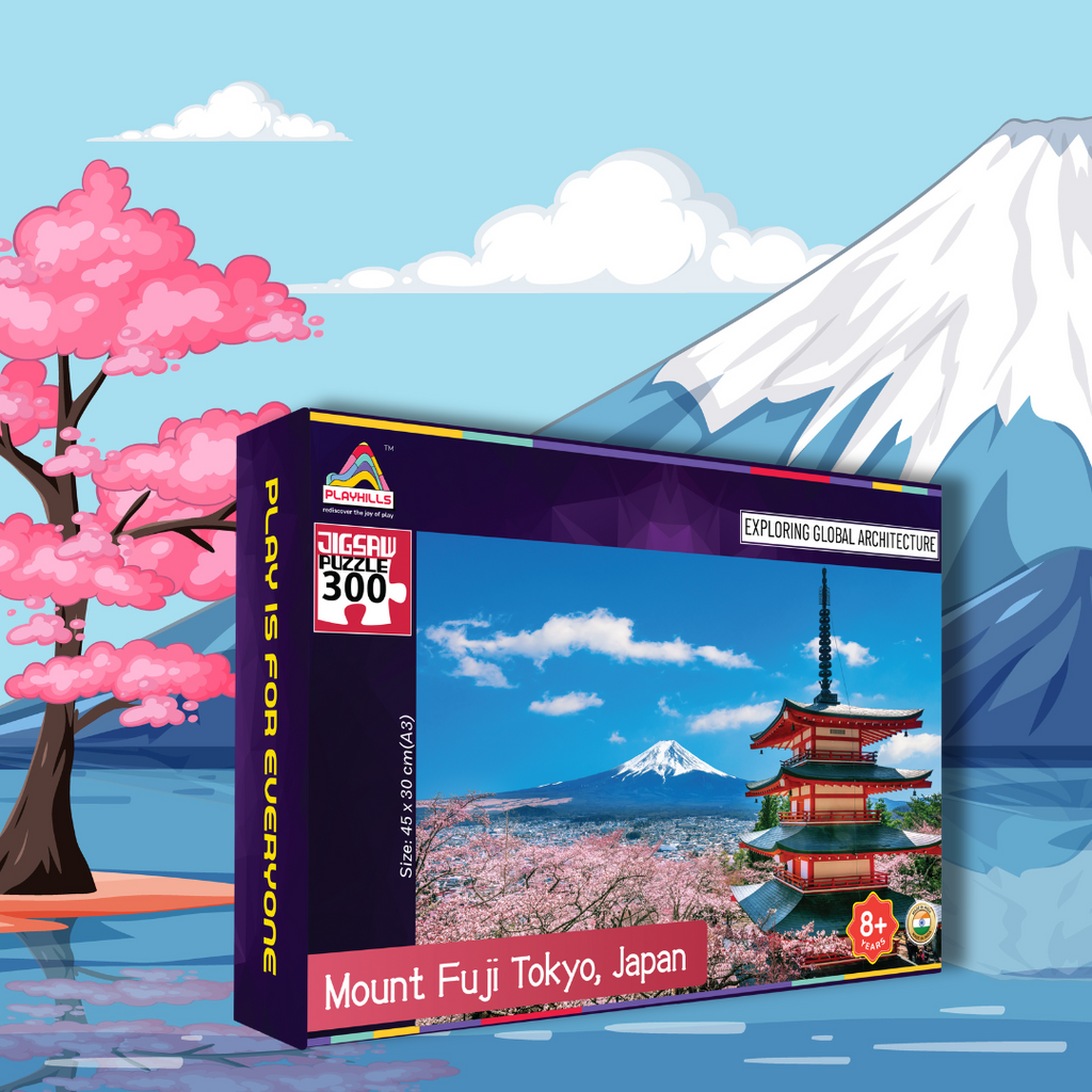 Playhills Mount Fuji, Japan Landscape Jigsaw Puzzle 300 pcs for Kids Age 8+ years