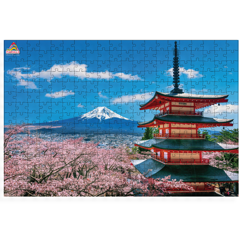 Mount Fuji Japan – 300-Piece Scenic Wooden Jigsaw Puzzle | PLAYHILLS