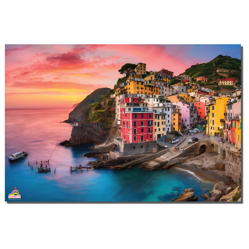 Cinque Terre Italy – 252-Piece Wooden Jigsaw Puzzle for Kids | Playhills