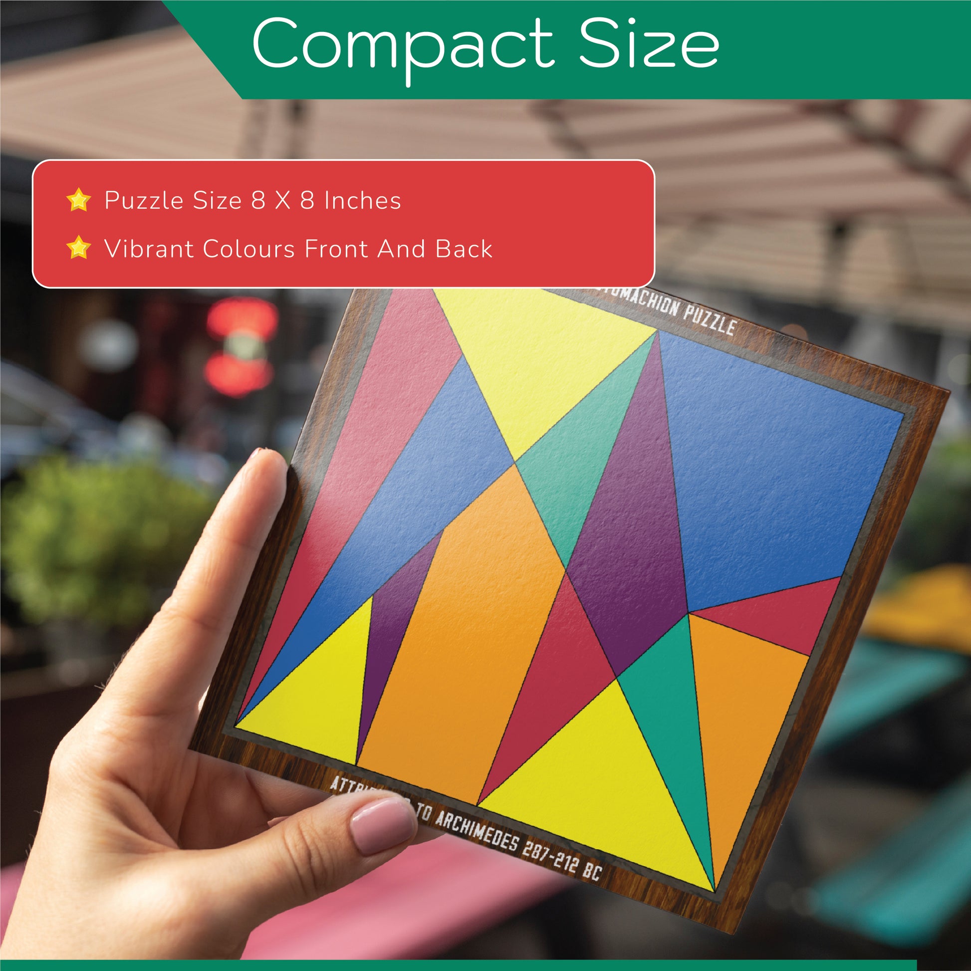 Playhills Brain Teaser Stomachion Square: The World's Oldest Puzzle for 13+ yrs