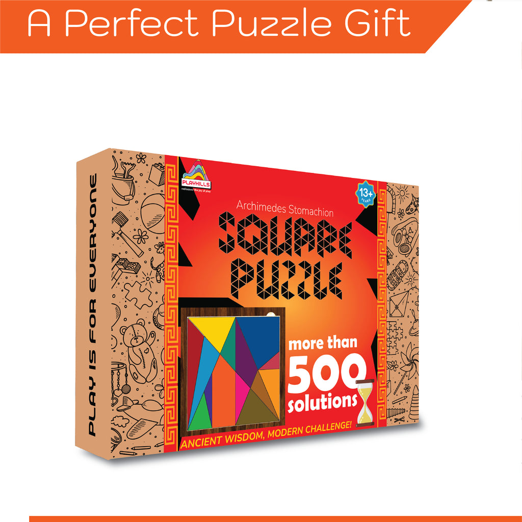 Playhills Brain Teaser Stomachion Square: The World's Oldest Puzzle for 13+ yrs
